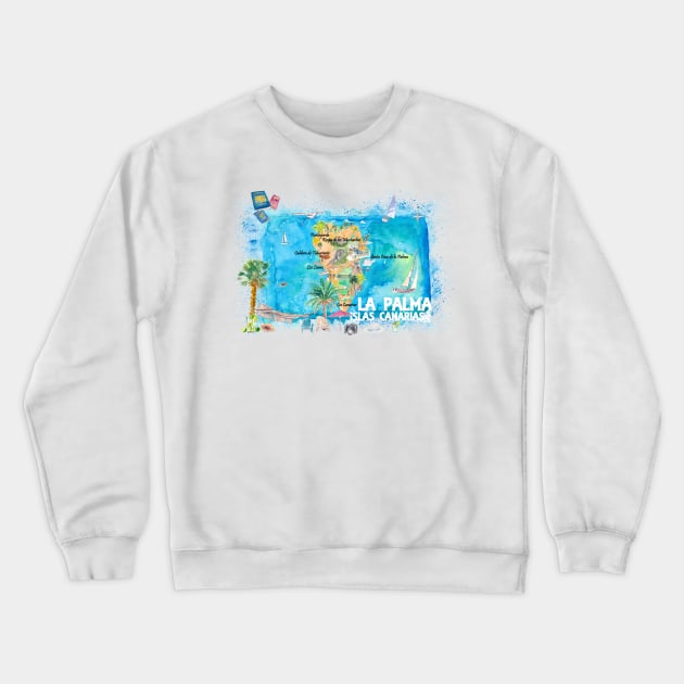 La palma Crewneck Sweatshirt by artshop77